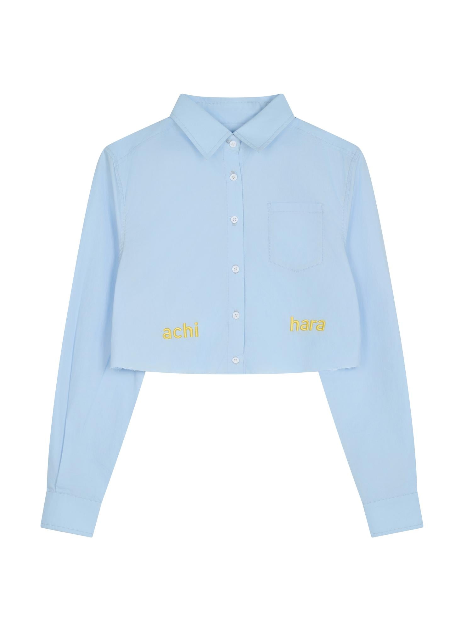 Achihara Chilled Soda Blue Long-Sleeve Shirt