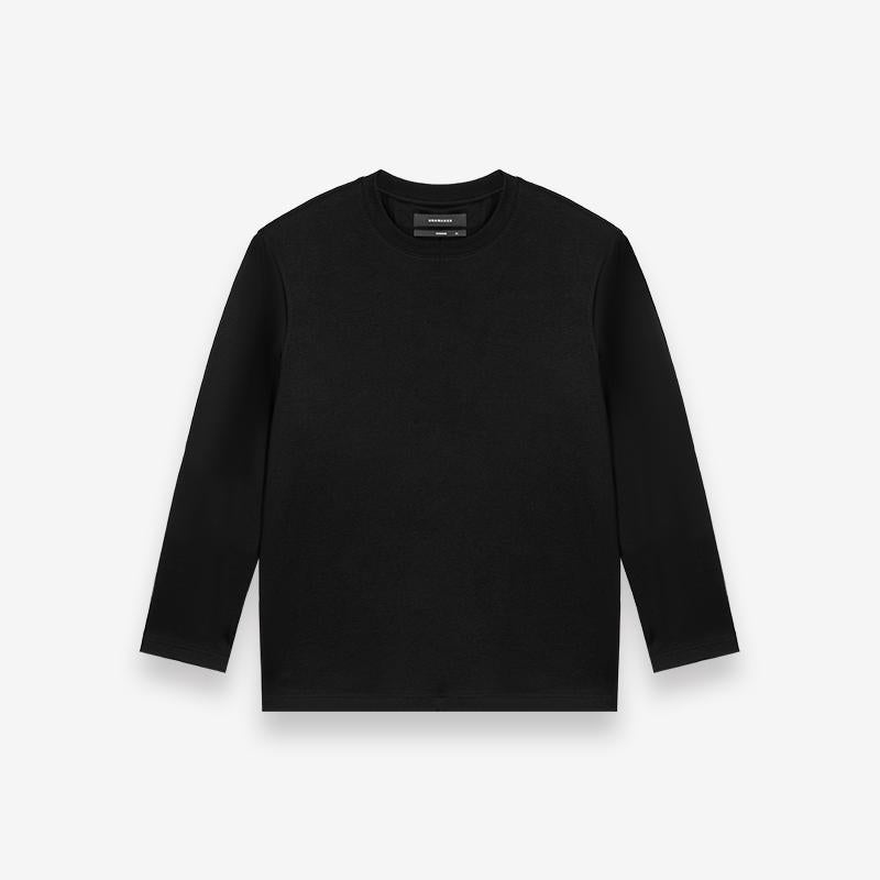 Soft Cotton Relaxed Long-Sleeve Tee