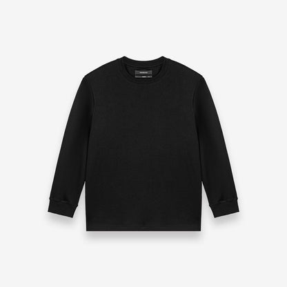 Soft Cotton Relaxed Long-Sleeve Tee