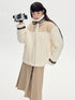 DIDDI MODA Soft Knit Biker Jacket With Fleece And Cable Trim