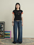 Achihara Soft Water Cotton-Popping Candy Layered T-Shirt