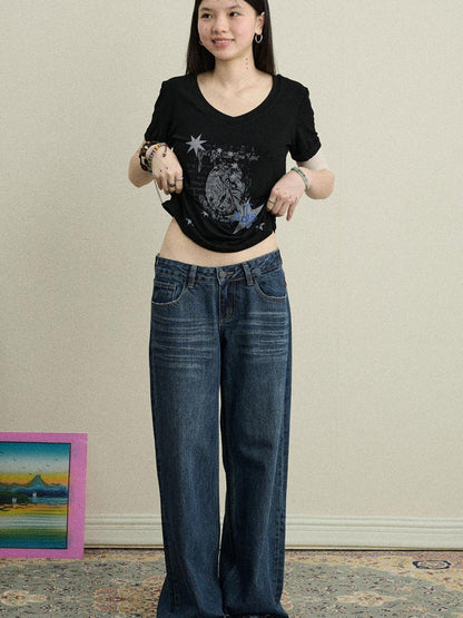 Achihara Spandex Viscose Knit Sneezy Star 2.0 T-Shirt