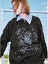 DIDDI MODA Sparkling Firework Embroidered Crewneck Sweatshirt