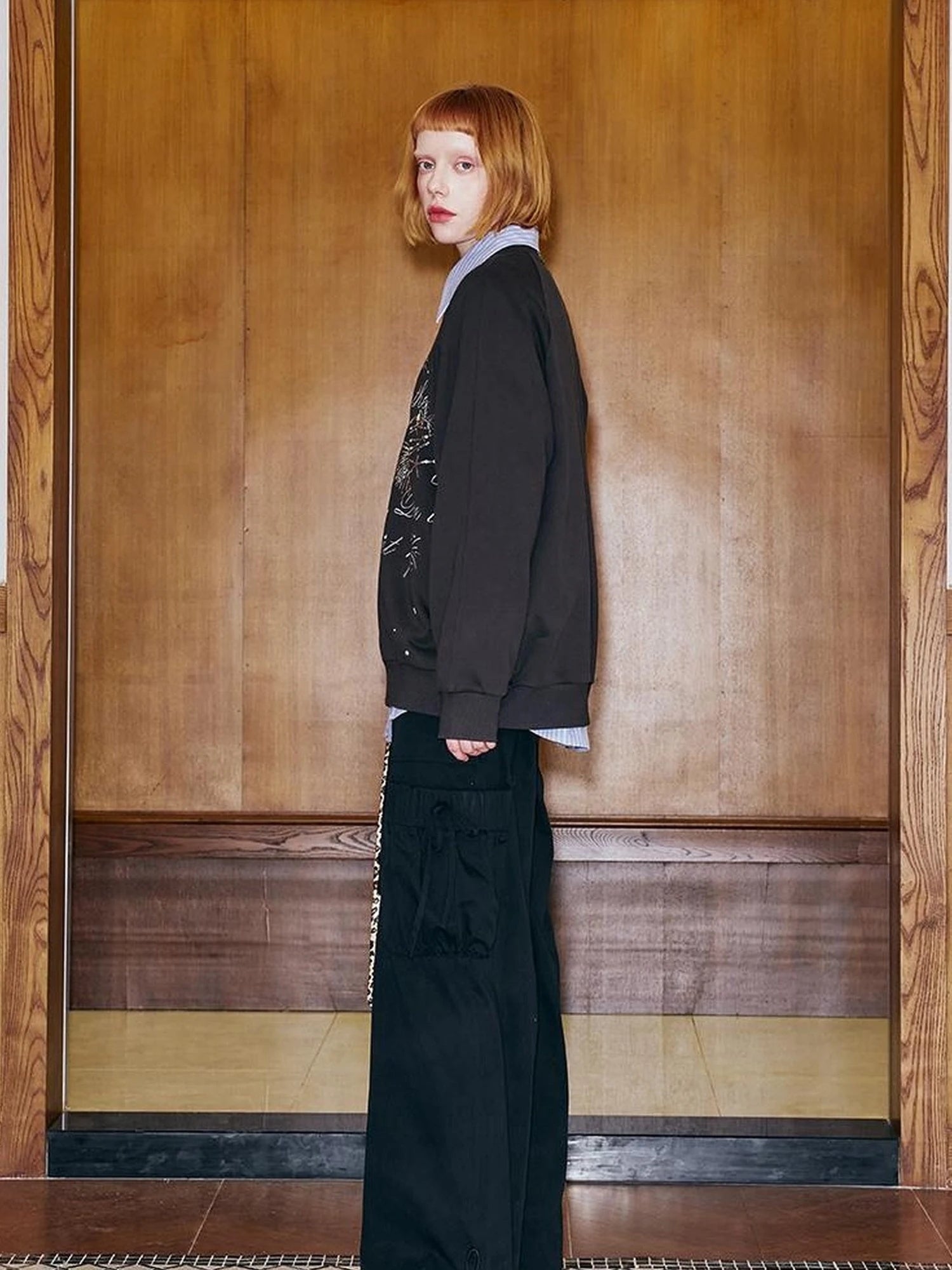 Sparkling Firework Embroidered Crewneck Sweatshirt