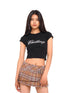 SweetChilling Sparkly Rhinestone Fitted T-Shirt