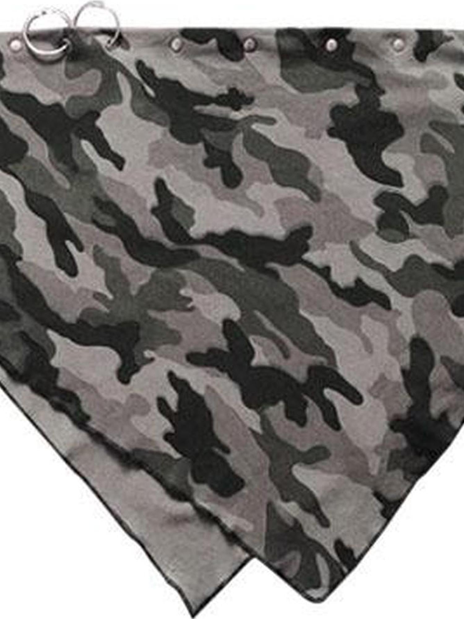 WSW WUSHENWU Spicy Soldier Studded Camo Bandana Punk Utility Scarf