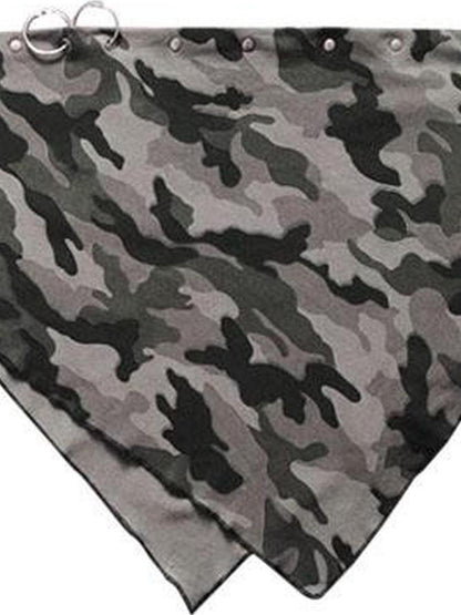 WSW WUSHENWU Spicy Soldier Studded Camo Bandana Punk Utility Scarf