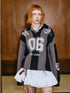 Sporty Bow Knot Jacquard Polo Sweater
