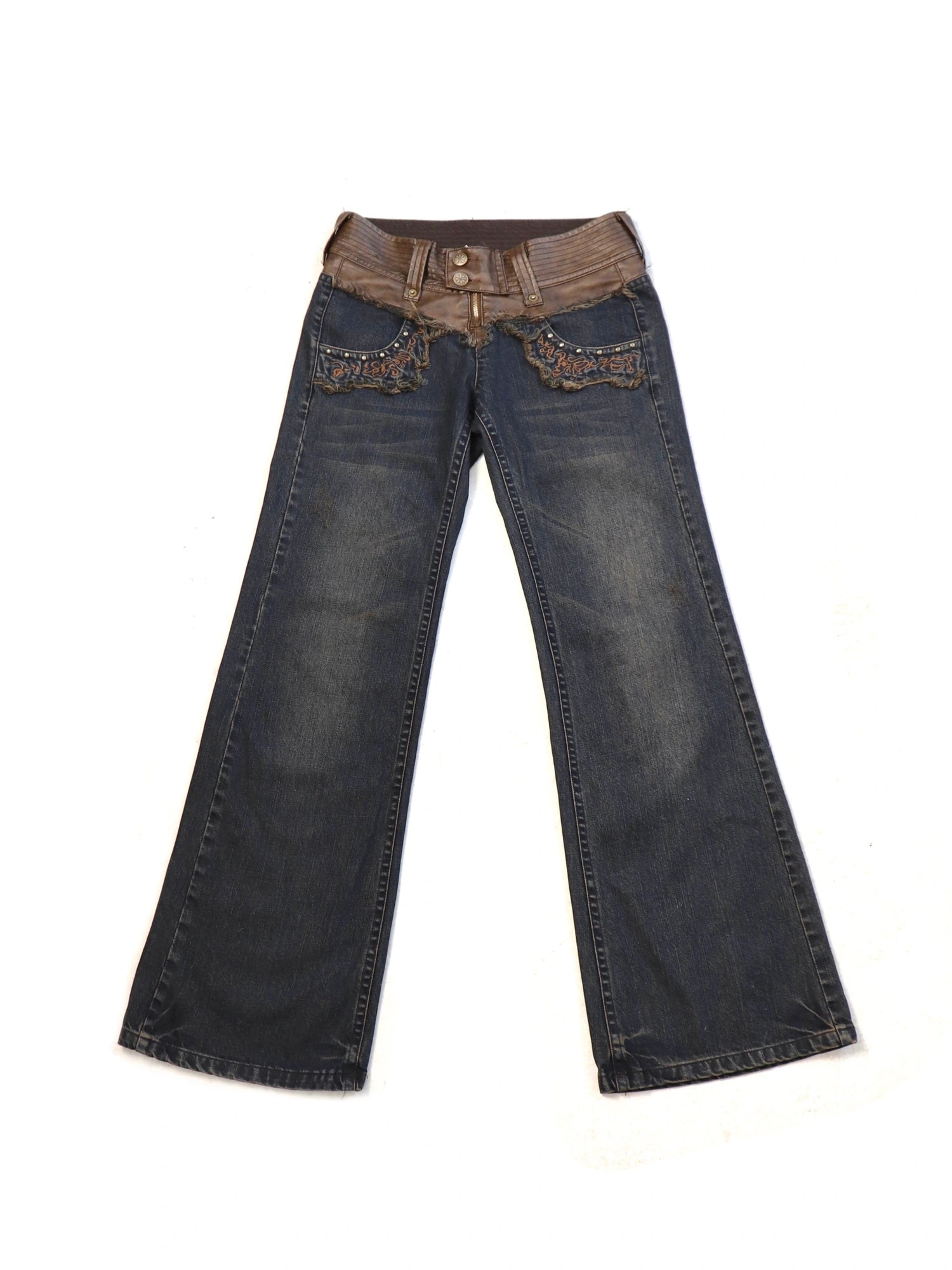 Rooted Silence Washed Patchwork Pants