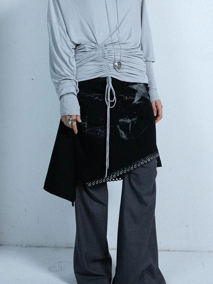 Spring Fall Stretchy Low-Rise Flared Trousers For Women