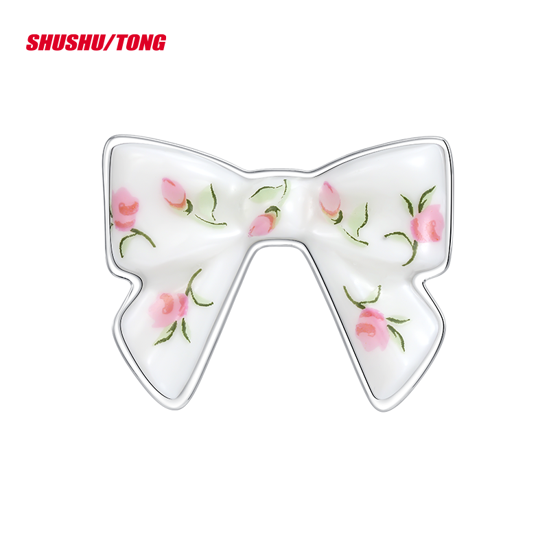 Spring Fashion Ceramic Bow Ring Trendy &amp; Elegant