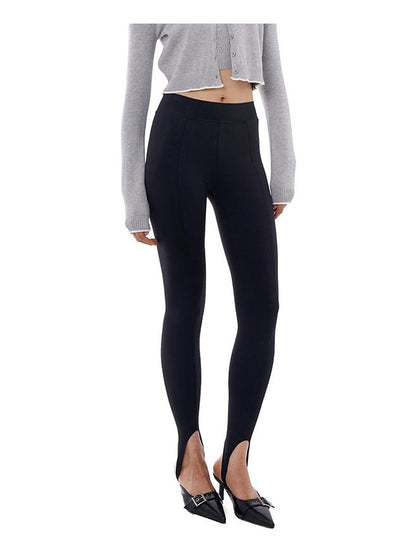 Spring High-Waist Retro Stretch Stirrup Pants