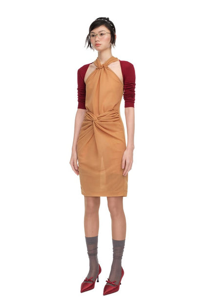 Spring Knot Dress: Trendy &amp; Versatile Women&