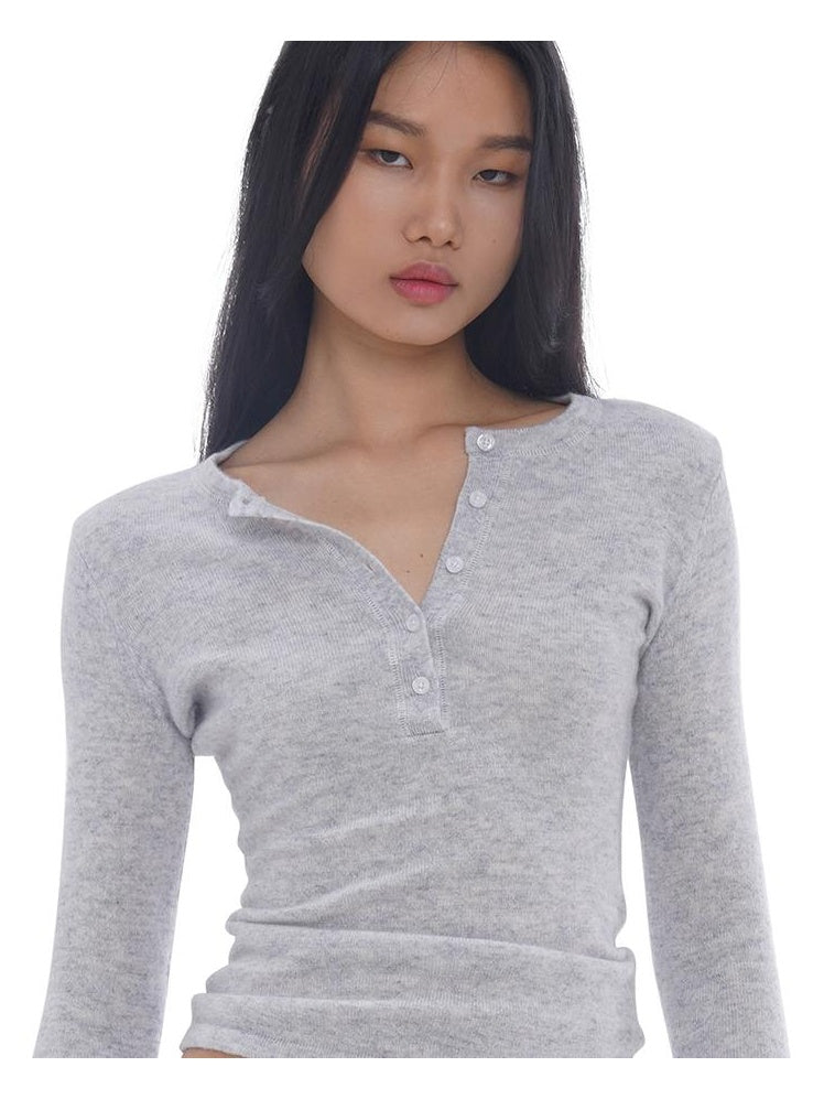 Spring Merino Wool Slim-Fit Warm Sweater