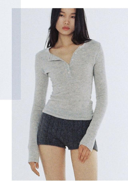 Spring Merino Wool Slim-Fit Warm Sweater