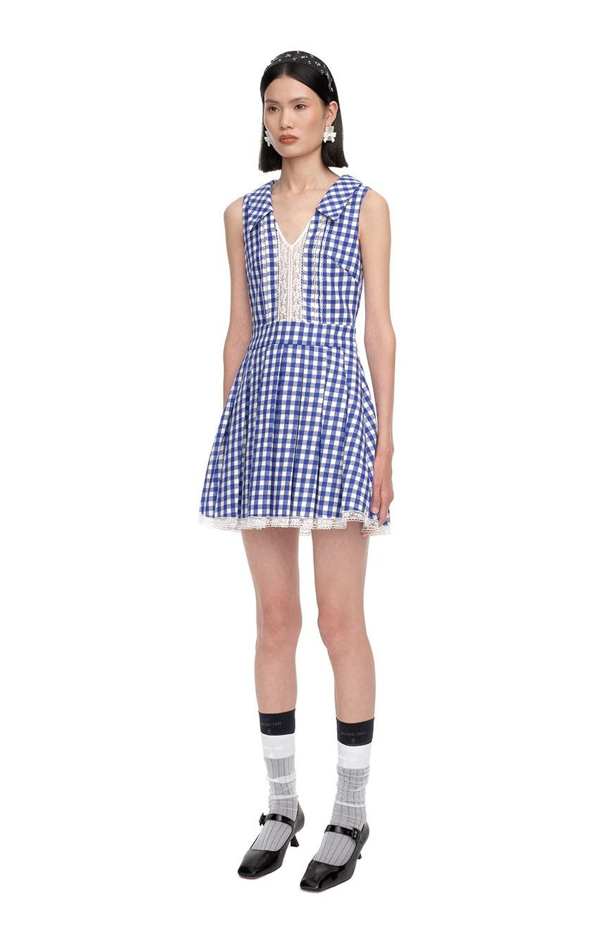 Spring New Arrival: Elegant Pleated Collar Dress