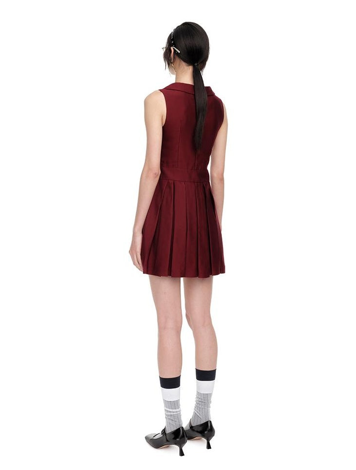 Spring New Arrival: Elegant Pleated Collar Dress