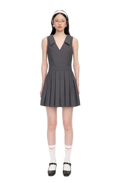 Spring New Arrival: Elegant Pleated Collar Dress