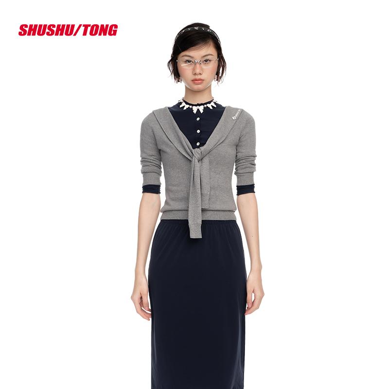 Spring New Arrival: Elegant Tie-Front Knit Top