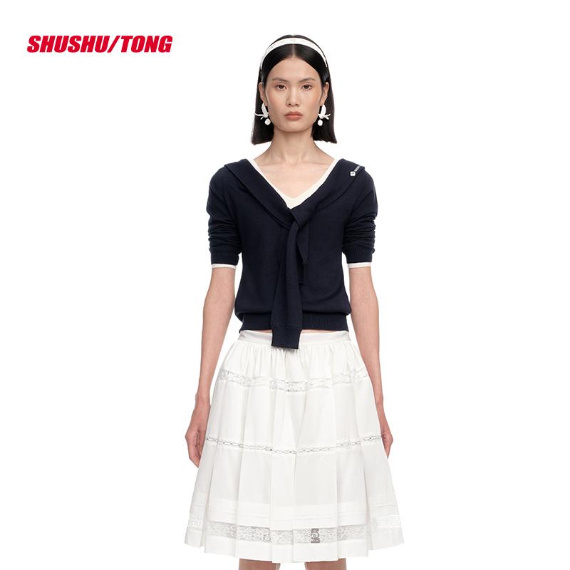 Spring New Arrival: Elegant Tie-Front Knit Top