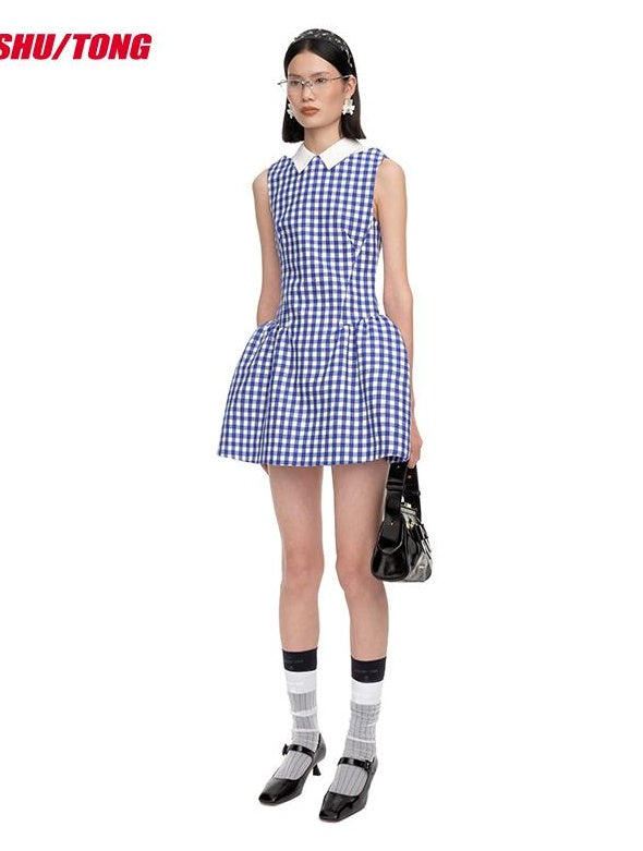 Spring Sleeveless Collar Dress Sweet &amp; Stylish