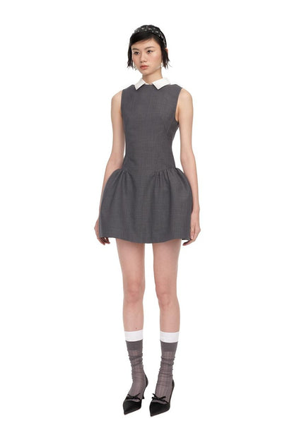 Spring Sleeveless Collar Dress Sweet &amp; Stylish