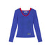 Star Rain Hooded Color Block Slim Fit Long Sleeve Cotton Tee