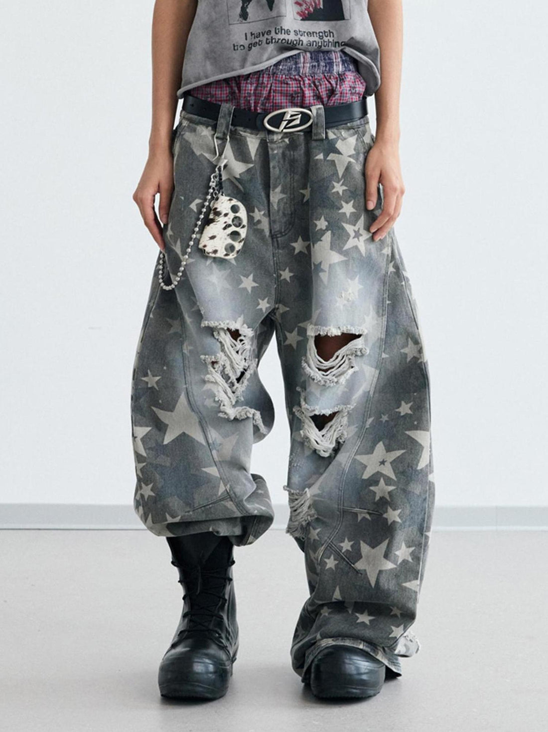 Peoplesense Star Ripped Scimitar Pants