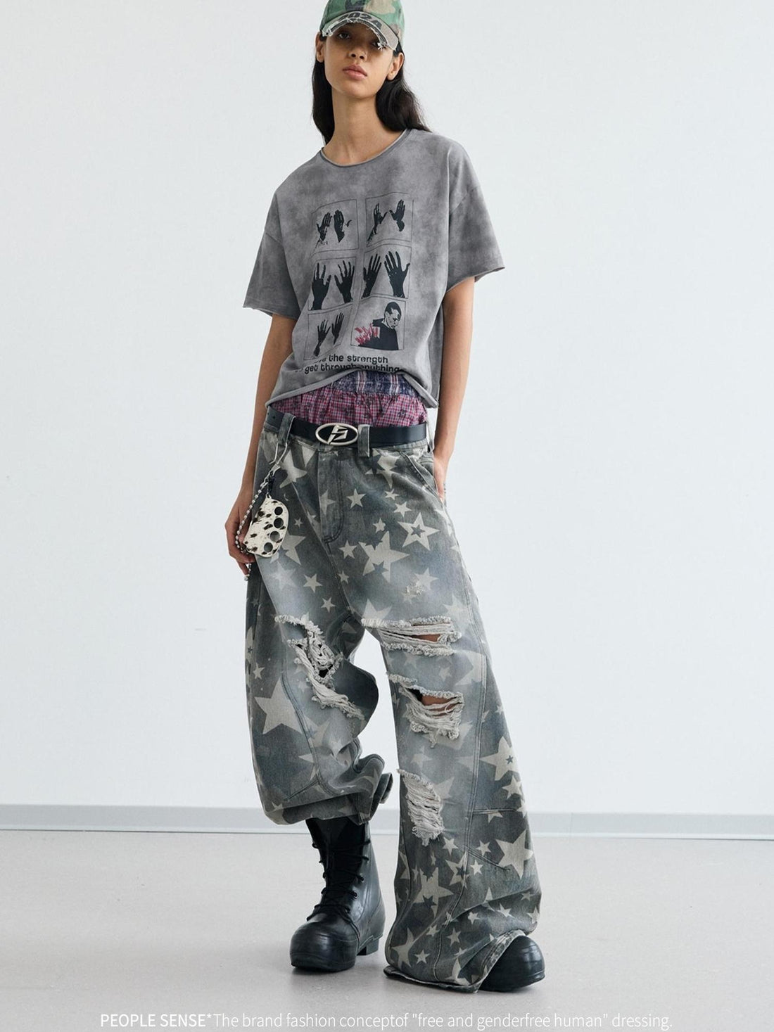 Peoplesense Star Ripped Scimitar Pants