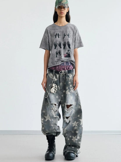 Star Ripped Scimitar Pants