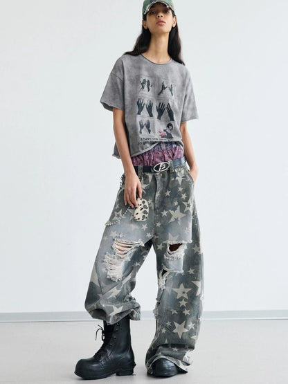 Star Ripped Scimitar Pants