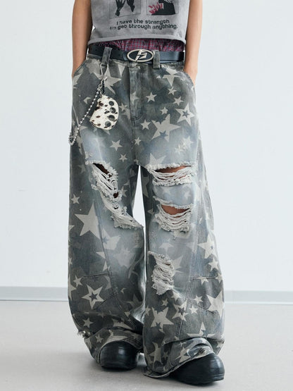 Peoplesense Star Ripped Scimitar Pants