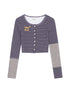 Achihara Breton Star Stripe Long Sleeve Cardigan