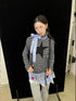 Star Striped Stretchy Knit Long Sleeve T-Shirt