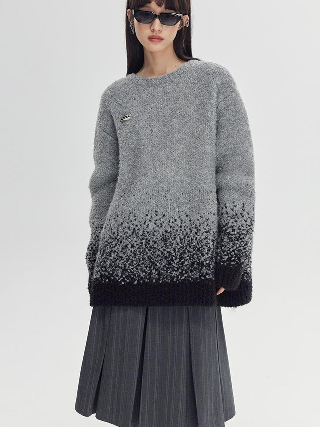 DIDDI MODA Starry Gradient Knit Sweater
