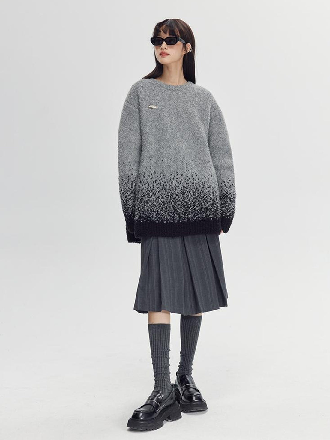 DIDDI MODA Starry Gradient Knit Sweater