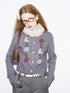 DIDDI MODA Starry Moon Knit Cardigan