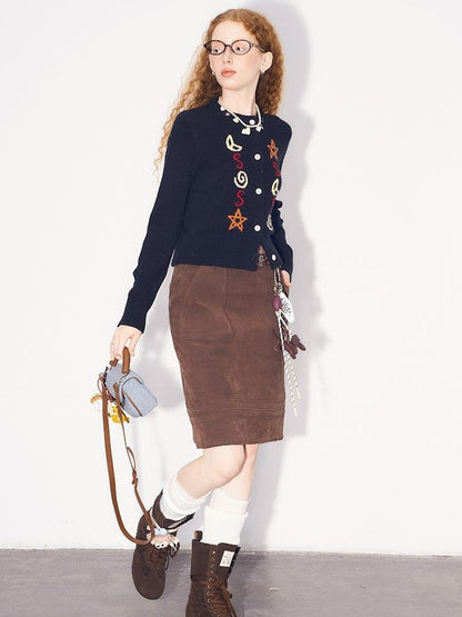 DIDDI MODA Starry Moon Knit Cardigan