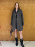 Starry Nail Wool Blend Trench Coat