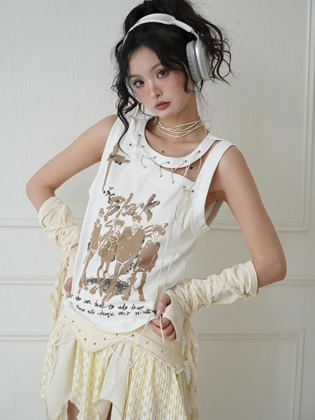 WSW WUSHENWU Street Loose Cut Unisex Tee