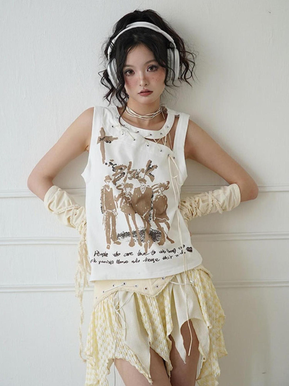 WSW WUSHENWU Street Loose Cut Unisex Tee