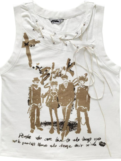 WSW WUSHENWU Street Loose Cut Unisex Tee