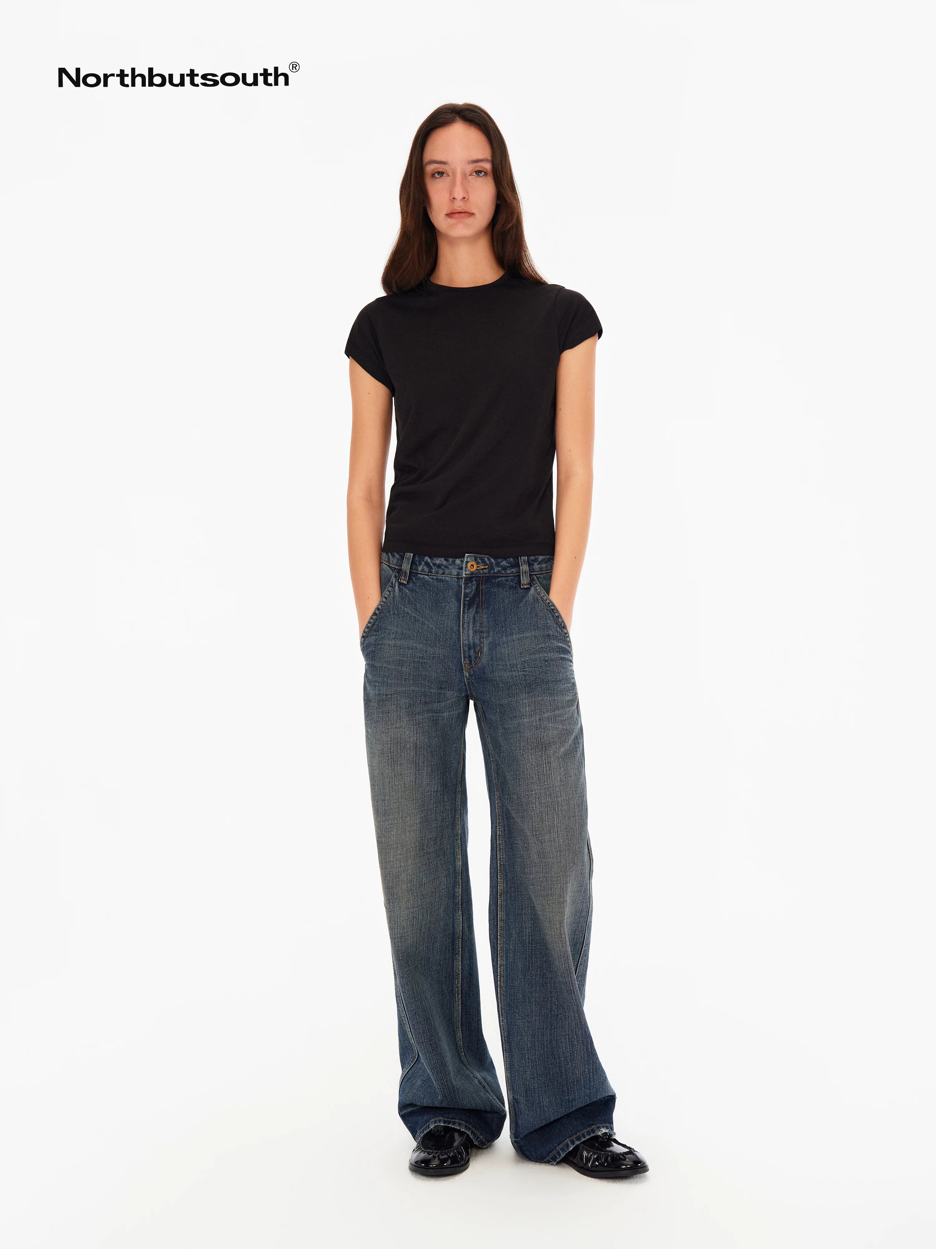 Stretch Slim Fit Cap Sleeve Women&