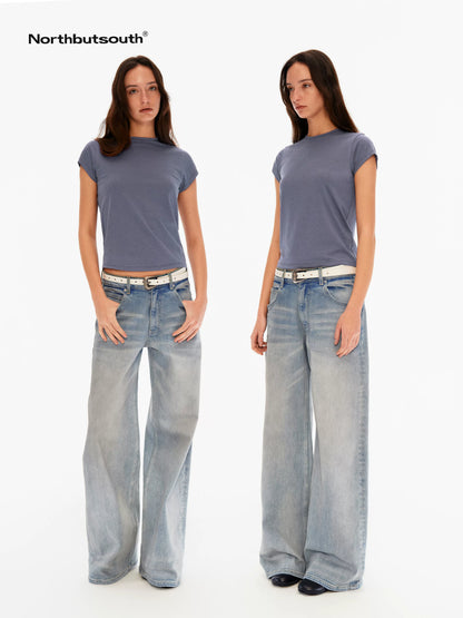 Stretch Slim Fit Cap Sleeve Women&