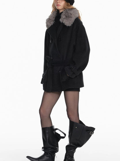 Stylish Black White Octagon Beret For Women Painter Hat