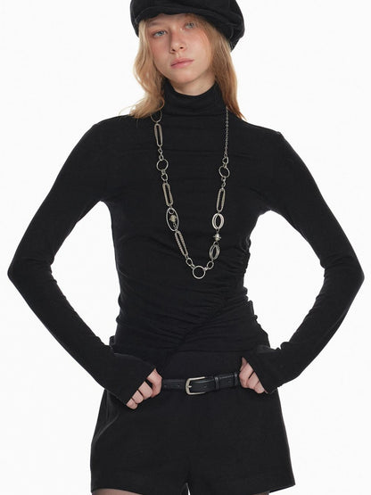 Stylish Black White Octagon Beret For Women Painter Hat