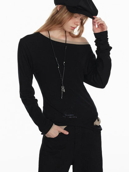 Stylish Black White Octagon Beret For Women Painter Hat