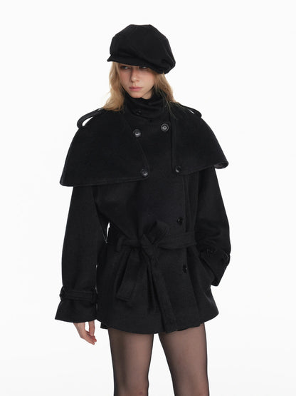 Stylish Black White Octagon Beret For Women Painter Hat