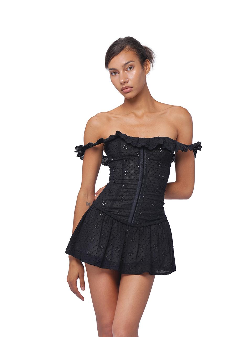 SweetChilling Summer Embroidered Peplum Waist Slim Dress