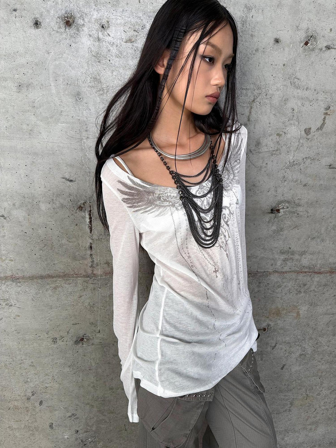 DoublePunch Summer Floral Print Slim Long Sleeve Sunshirt T-Shirt